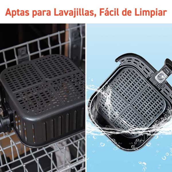 Cosori 5.5 L freidora sin aceite ventaja fácil de limpiar